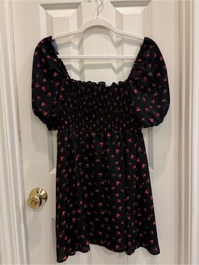 Resa Mini Dress XS Dark Floral Pattern
